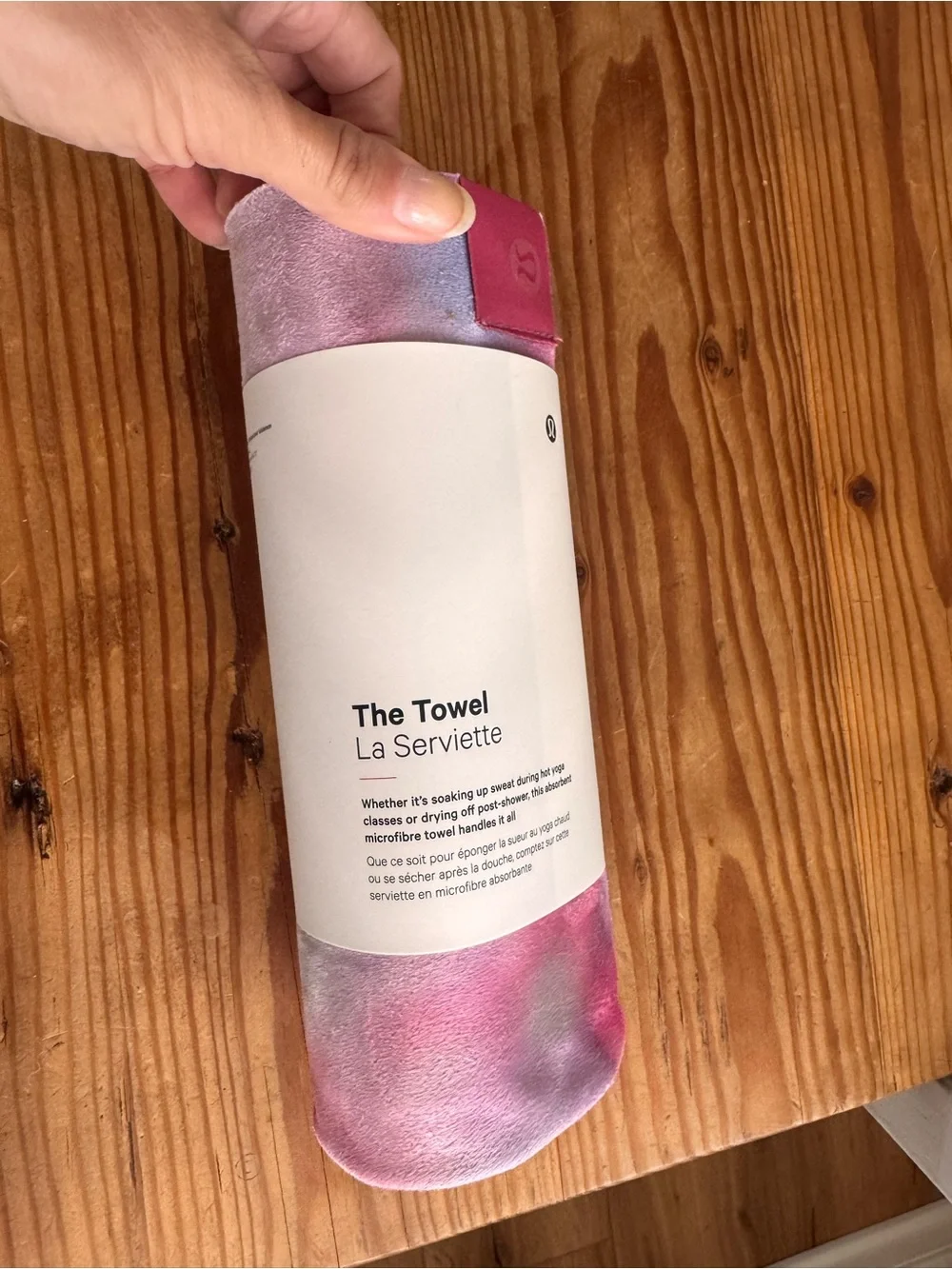 lululemon athletica Pink Tie-Dye The Towel - hot yoga towel